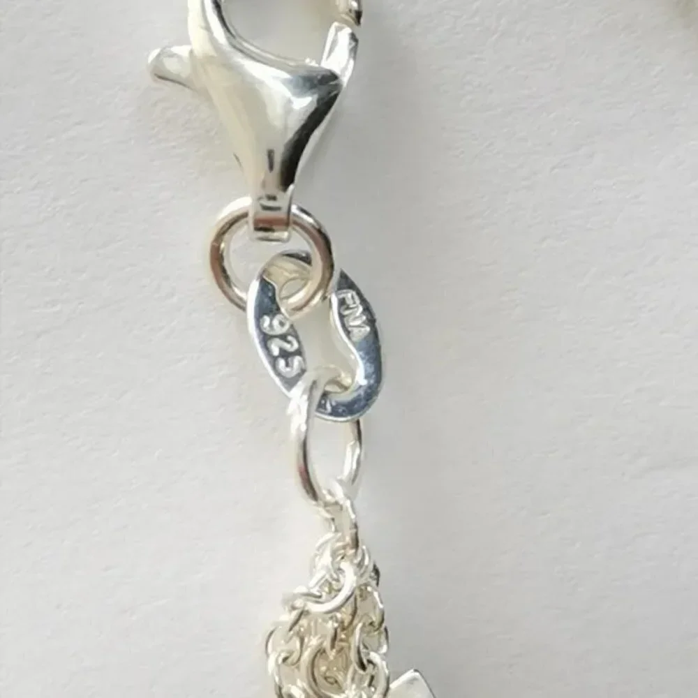 Sterling silver multi strand bracelet with Freshwater pearls 🆕